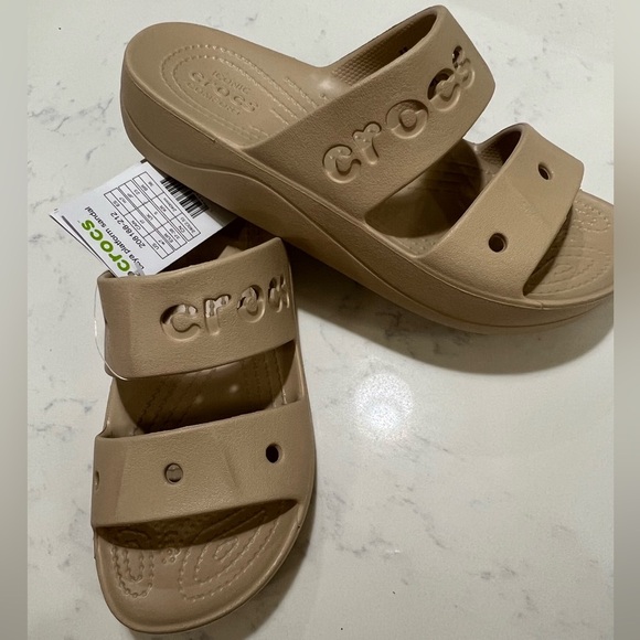 Crocs Kids Tan Sandals - Picture 4 of 8